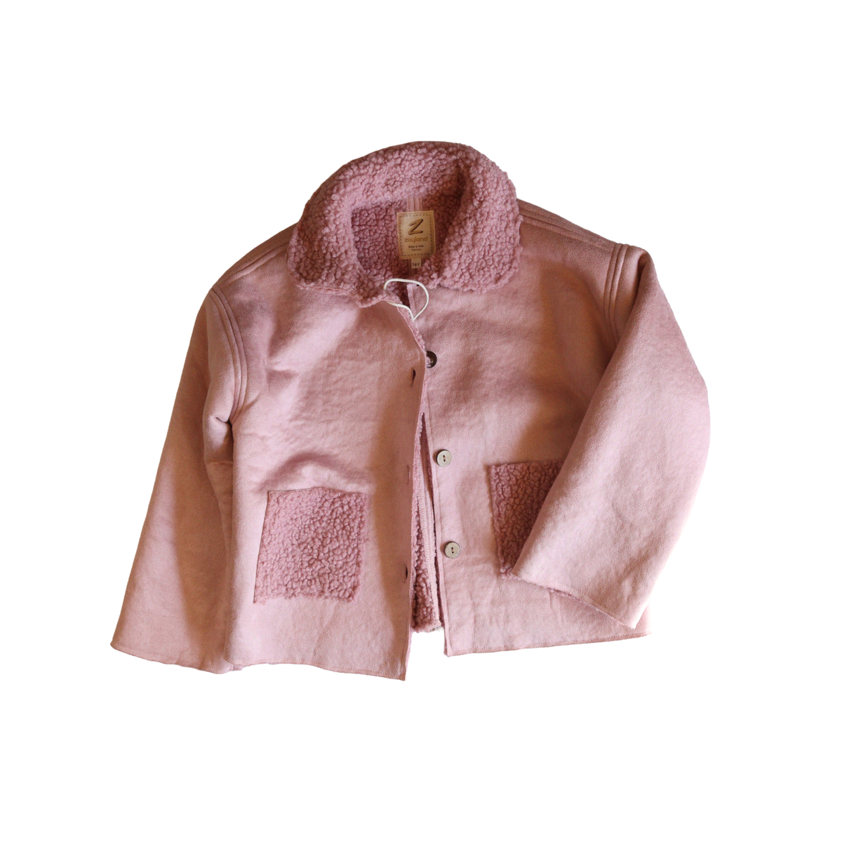 PINK LAMB PLUSH COAT