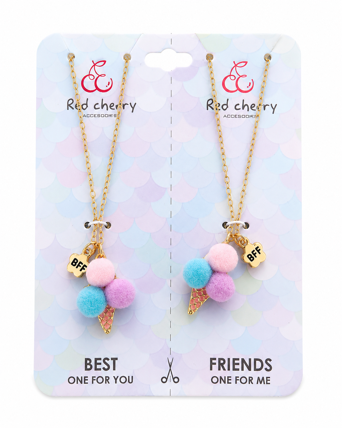 Best Friends Ice Cream Necklace Set
