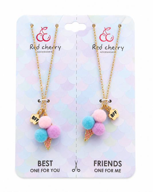 Best Friends Ice Cream Necklace Set