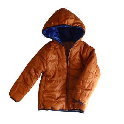Reversible Cinnamon Puffer Jacket Boys