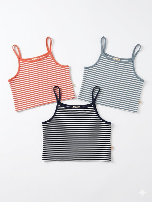 Striped Cotton Cami Top