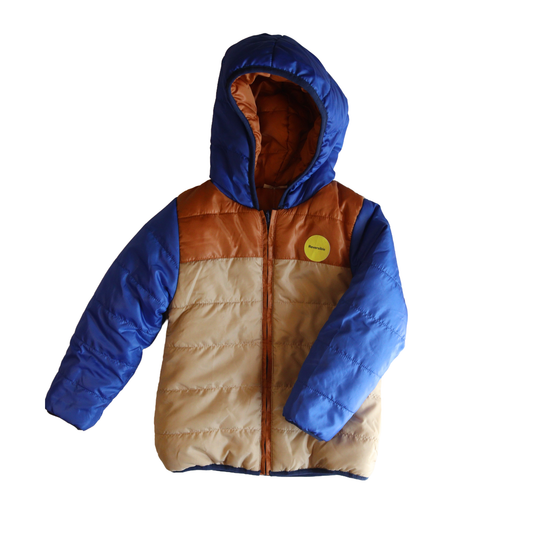 Reversible Cinnamon Puffer Jacket Boys