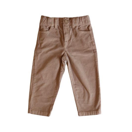 Velvet Pants Elastic Waist Boys