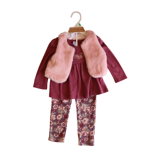 Burgundy 3-Piece Set