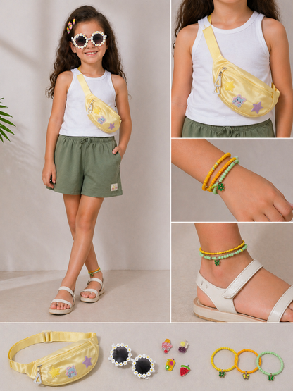 Olive Breeze Cotton Shorts