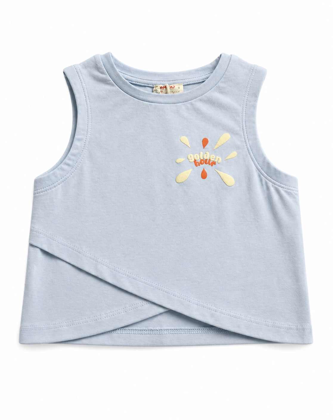 Golden Hour Cotton Cross-Front Top