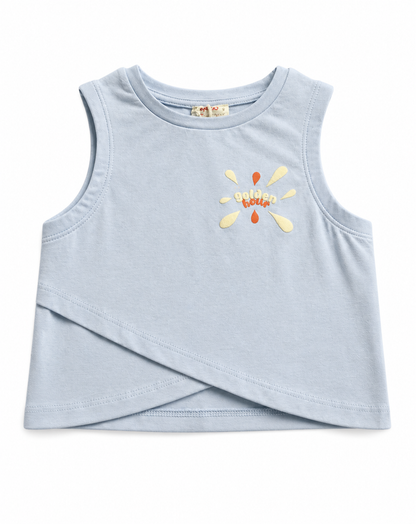 Golden Hour Cotton Cross-Front Top
