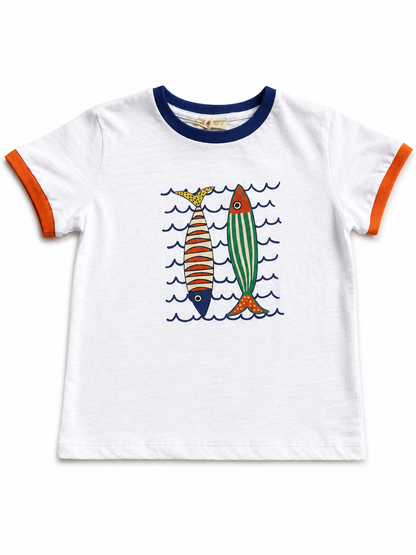 Ocean Fish Cotton T-shirt